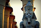 Statues of Ramses II in Luxor Temple. Mohammed Moussa, CC BY-SA 3.0 <https://creativecommons.org/licenses/by-sa/3.0>, via Wikimedia Commons