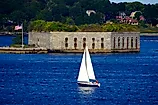 Fort Gorges in Casco Bay, Maine. Image by Pocord14, CC BY-SA 4.0 , via Wikimedia Commons