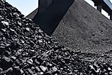 Heaps of industrial coal