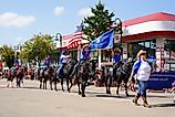Wa Zha Wa fall festival parade in Wisconsin Dells, Wisconsin. Editorial credit: Aaron of L.A. Photography / Shutterstock.com.