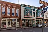 Shops along Miner Street in the historic district of Yreka, California. Editorial credit: CL Shebley / Shutterstock.com