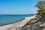 Lake Michigan in Indiana Dunes National Park, Indiana.