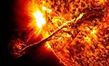 The sun is a hot ball of gasses that would burn all that approaches it, making space missions to the sun impossible.