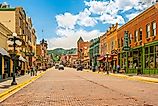 Main Street in Deadwood, South Dakota.