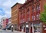 Downtown street in Geneva, New York. Image credit Spiroview Inc via Shutterstock