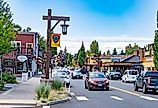 Looking down the main street in downtown, Sisters, Oregon in summer. Image credit Bob Pool via Shutterstock