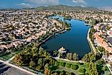 Aerial capture of Menifee Lakes, Menifee, California. 