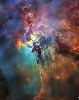 Hubble image of the Lagoon Nebula. Image credit: NASA/ESA
