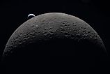 Photo captured by the Artemis II crew during their journey around the far side of the Moon with no stars in sight. 