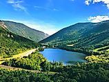 Echo Lake lies in Franconia Notch State Par