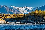 Landscape of the Wrangell st. Elias National park, McCarthy, Alaska. 