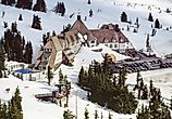 Aerial image of Timberline Lodge, Oregon, US