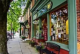 The downtown area of Lititz, Pennsylvania. Editorial credit: George Sheldon / Shutterstock.com.