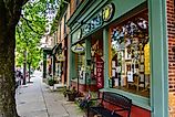 The downtown area of Lititz, Pennsylvania. Editorial credit: George Sheldon / Shutterstock.com.