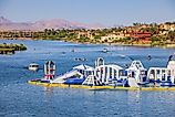 People enjoying water sports in Lake Las Vegas, Nevada. Editorial credit: Kit Leong / Shutterstock.com