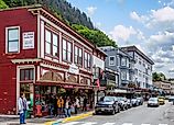 Downtown street in Juneau, Alaska. Image credit Darryl Brooks via Shutterstock