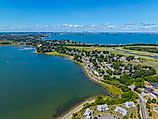 Aerial view of Adams, MA. 