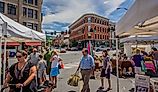 A produce market in Rutland, Vermont. (Editorial credit: Wirestock Creators / Shutterstock.com)