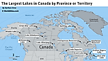 Lake Athabasca, shared by both Alberta and Saskatchewan, is the largest lake in both provinces. 