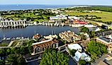  The aerial view of the beach town of Lewes, Delaware. Image credit Khairil Azhar Junos via Shutterstock