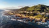 The coastline of Yachats, Oregon.