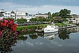 The beautiful waterfront in Lewes, Delaware.