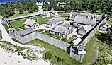 Drone view of Fort Michilimackinac