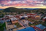 Victor, an antique mining town adjacent to a large gold mine in Colorado.