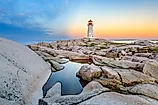 This iconic lighthouse on Peggy's Point is quintessential of The Maritimes region in eastern Canada. 