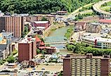 A view of downtown Johnstown, Pennsylvania as seen from the Inclined Plane. Image credit GalPhotos via Shutterstock