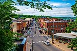 Aerial view of Stillwater, Minnesota.