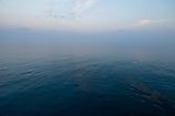 Calm seas in the Gulf of Mexico offshore from the Louisiana coast.
