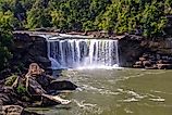 Cumberland Falls near Corbin, Kentucky.
