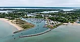 Harbor in Elk Rapids Michigan on Lake Michigan