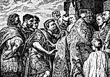 Archbishop Ambrose Refuses to Admit Theodosius into Milan Cathedral