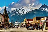Cruise ship in Skagway, Alaska.