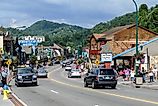 The charming downtown area of Gatlinburg, Tennessee. Image credit Miro Vrlik Photography via Shutterstock.com