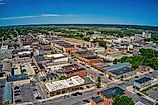 Aerial View of the German Inspired New Ulm, Minnesota