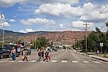 Kids crossing the street in Cedar City, Utah, via stellalevi / iStock.com