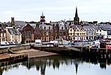 Arriving by cruise ship in the charming historic town, capital of the Outer Hebrides. Editorial credit: iralgo74 / Shutterstock.com