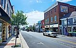 Street in Strasburg, Virginia, via refrina / Shutterstock.com
