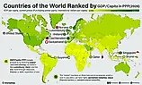 infographic showing the richest countries in the world