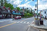 Main Street in downtown Lake Placid, New York. Image credit: Karlsson Photo / Shutterstock.com.
