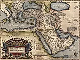 Vintage cartographic illustration of the Ottoman Empire, Persia, and Arabian territories. Image Credit: steve estvanik / Shutterstock