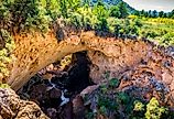 River running through Tonto Natural Bridge, Arizona.