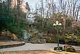 Natural Hot Spring at Hot Springs National Park in Arkansas. 
