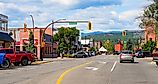 Baker Street in Downtown Cranbrook, British Columbia, Canada. Editorial credit: Alexandre.ROSA / Shutterstock.com