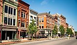  Exterior of brick building in the historical centre in Saratoga NY. Editorial Credit: Enrico Della Pietro / Shutterstock.com