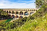 The Pont du Gard is the tallest Roman aqueduct in France.