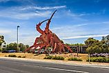 Giant lobster statue in the town of Kingston SE in South Austrlia. Editorial credit: Photodigitaal.nl / Shutterstock.com